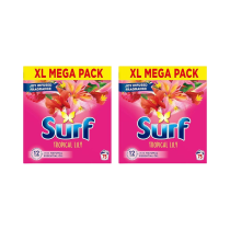 Surf Tropical Lily Washing Powder 75 Washes - Pack of 2