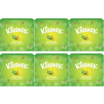 Kleenex Balsam 3-Ply Facial Tissues Soft & Gentle 56 Tissues - Pack of 6