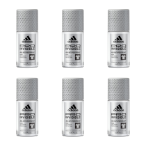 Adidas Pro Invisible Antiperspirant Roll-On Deodorant for Men 50ml - Pack of 6