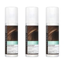ROOT PERFECT Instant Root Concealer Hair Spray Medium Brown 75 ML - Pack of 3