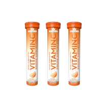 Natures Aid High Strength Vitamin C 1000 mg Effervescent 20 Tablets - Pack of 3