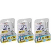 Masterplast Migra Cool Headache Relief Stick 3.6g - Pack of 3