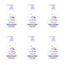 Baby Dove Calming Moisture Night Time Wash 400ml pump bottle on a bathroom shelf