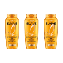 L’Oréal Elvive Extraordinary Oil Nourishing Shampoo 400ml - Pack of 3