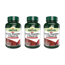 Natures Aid Calcium, Magnesium & Vitamin D3 90 Tablets - Pack of 3