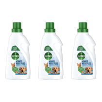 Dettol Homes with Pets Laundry Sanitiser Liquid 750ML - Pack of 3