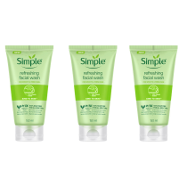 Simple Refreshing Facial Wash 150ml - Pack of 3