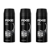 Axe Men Deodorant Black 48H Protection 150 ML - Pack of 3