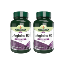 Natures Aid L-Arginine HCl Free Form 750mg 90 Tablets - Pack of 2