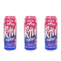 Rubicon Raw Berry & Grape Energy Drink 500ml - Pack of 3