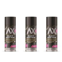 Auto Extreme Black Matt Spray Paint 400ml - Pack of 3
