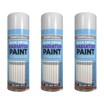 Paint Factory Quick Drying Radiator Spray Paint White 400 ML - Pack of 3