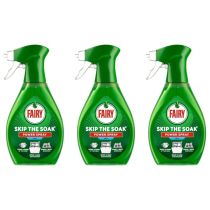 Fairy Skip The Soak Power Spray Fresh Dishwasher Cleaner 500ml x 3