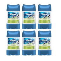 Gillette Power Rush Antiperspirant Deodorant Clear Gel 70ML - Pack Of 6
