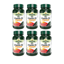 Natures Aid Vegan Vitamin D3 1000IU for Immune System 60 Tablets - Pack of 6