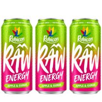 Rubicon Raw Apple & Guava Energy Drink 500ml - Pack of 3