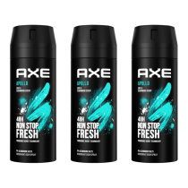 Axe Apollo Men's Deodorant Body Spray 150ml - Pack of 3