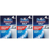 Finish Dishwasher Salt Water Softener 4kg - Pack of 3