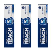 Reach Total Care Toothpaste Pepper Mint Fights Cavities & Plaque 150g x 3