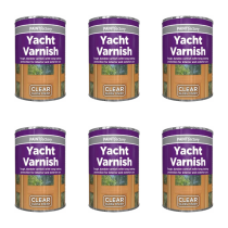 Paint Factory Yacht Varnish Clear Gloss Finish 300ml - Pack of 6