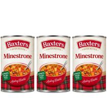 Baxters Favourites Minestrone Soup 400g - Pack of 3