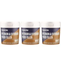 Rapide White Wood Filler Interior & Exterior Ready Mixed 470g - Pack of 3