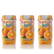 Radnor Fruits Still Orange Juice Drink 200ml - Pack of 3