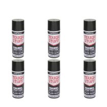 Paint Factory Tough Stuff Black Gloss Enamel Spray 400ml - Pack of 6