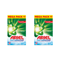 Ariel Original Laundry Detergent Powder 40 Washes - Pack of 2
