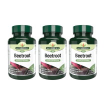 Natures Aid Beetroot Equivalent to 4620mg of Dried Root 60 Capsules - Pack of 3