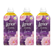 Lenor Exotic Bloom & Moonlight Lily Fabric Conditioner 50 Washes - Pack of 3