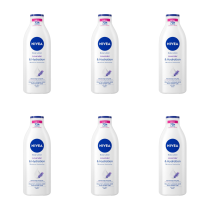 Nivea Lavender Body Lotion Moisturising Skincare Lotion 400ml - Pack of 6