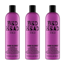 Bed Head by TIGI Dumb Blonde Hair Repair Conditioner 750ml - Pack of 3