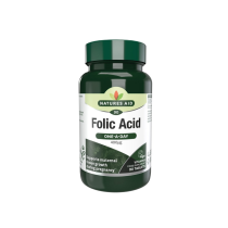 Natures Aid Folic Acid One-A-Day 400μg Vegan 90 Tablets - Pack of 6