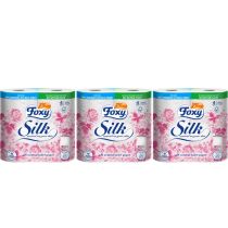 Foxy Silk Scented Toilet Rolls 3 Ply 4 Pack - Pack of 3