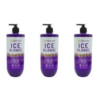 Pro Colours Ice Blonde Toning Shampoo 1L - Pack of 3