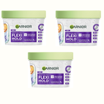 Garnier Method for Curls Flexi-Hold Moisturising Styling Gel 370ML - Pack of 3
