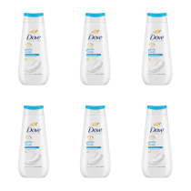 Dove Advanced Care Gentle Scrub Exfoliating Body Wash 225ml - Pack of 6