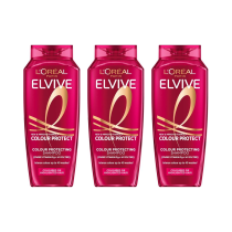L’Oreal Paris Elvive Colour Protect Shampoo 250ml - Pack of 3