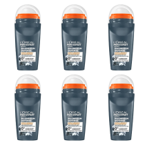 L'Oreal Men Expert Magnesium Defence Roll-On 50ml - Pack of 6