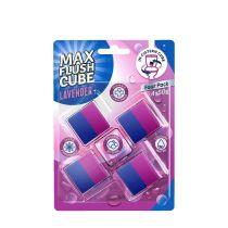 Max Flush Cube Lavender Toilet Cleaner 4 x 50g