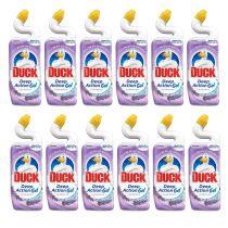 Duck Deep Action Gel Toilet Cleaner Lavender Limescale 750ML - Pack of 12
