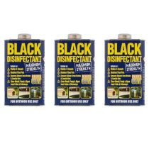 Roots Out Black Disinfectant Removes Moss and Algae 1 L - Pack of 3