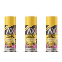 Auto Extreme Yellow Gloss Spray Paint 400ml - Pack of 3