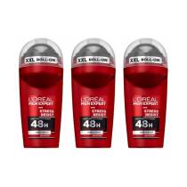 L'Oréal Men Expert Stress Resist Anti-Perspirant Roll-On 50ml - Pack of 3