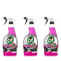 Cif Ultra Max Pink Degreaser Spray 750ml - Pack of 3