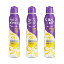 Soft & Gentle Citrus Twist Anti-Perspirant Deodorant Spray 250ml - Pack of 3
