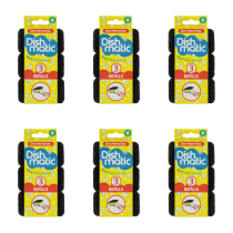 Dishmatic Extra Heavy Duty Refills 3 Pieces - Pack of 6