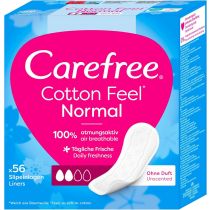 Carefree Cotton Normal Pantyliners Unscented 56 Count