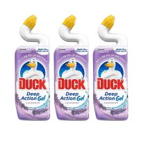 Duck Deep Action Gel Toilet Cleaner Lavender Limescale 750ML - Pack of 3
